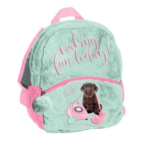 Plecak Paso Studio Pets plusz Pies zielony plusz